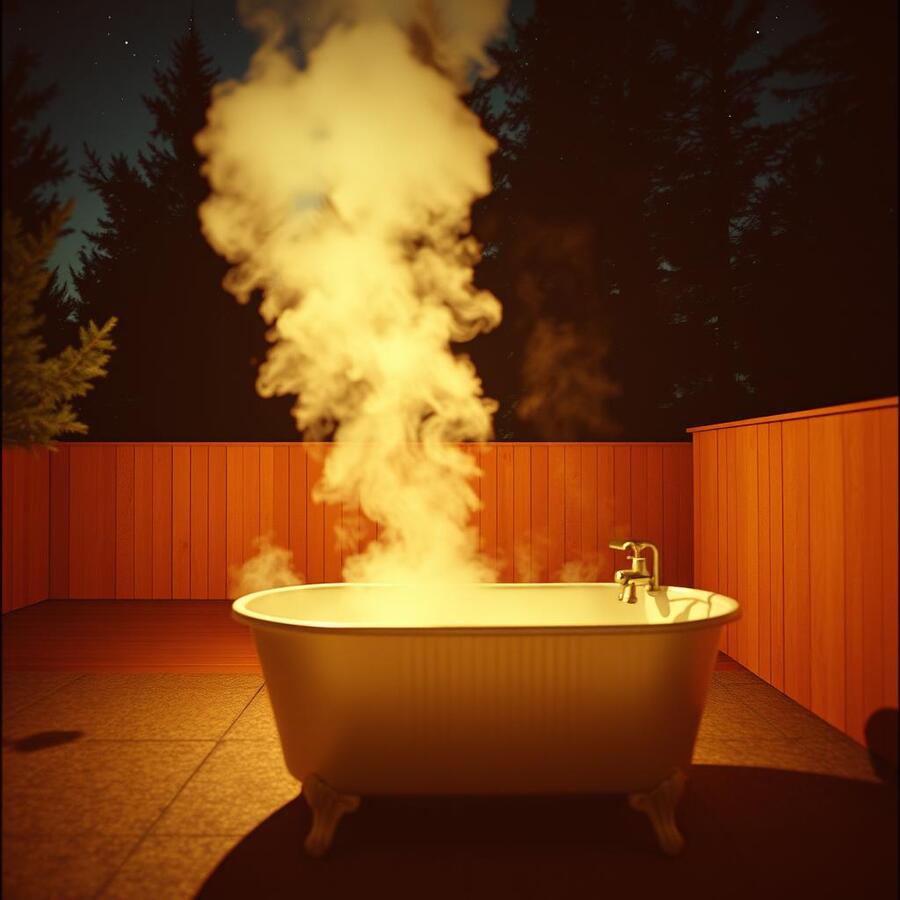 Tin Bath in the Yard